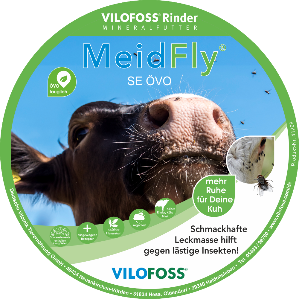 Leckeimer Rind (41209) - MeidFly SE ÖVO - Bio-Leckmasse gegen Fliegen