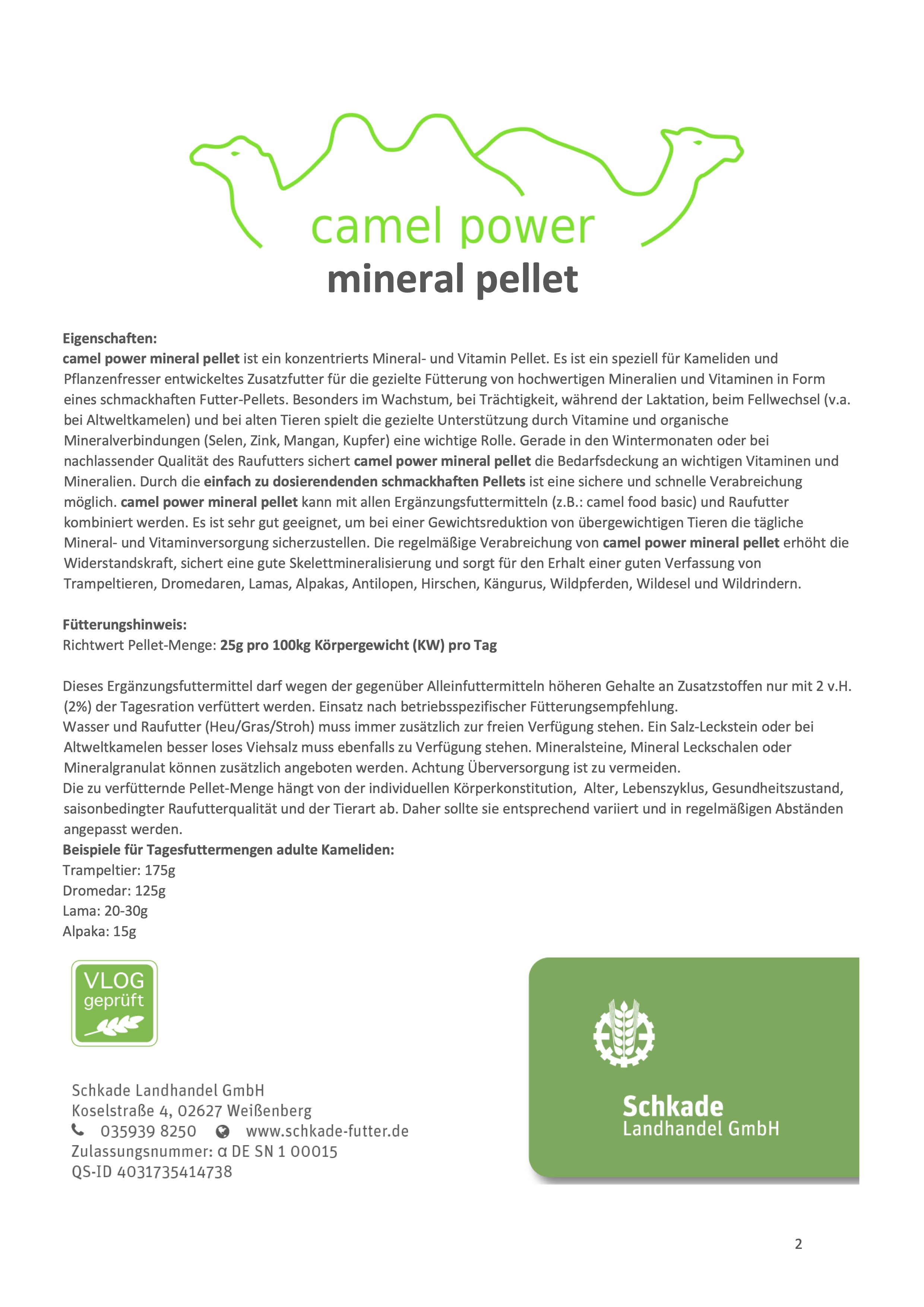 camel power - Mineral Pellet