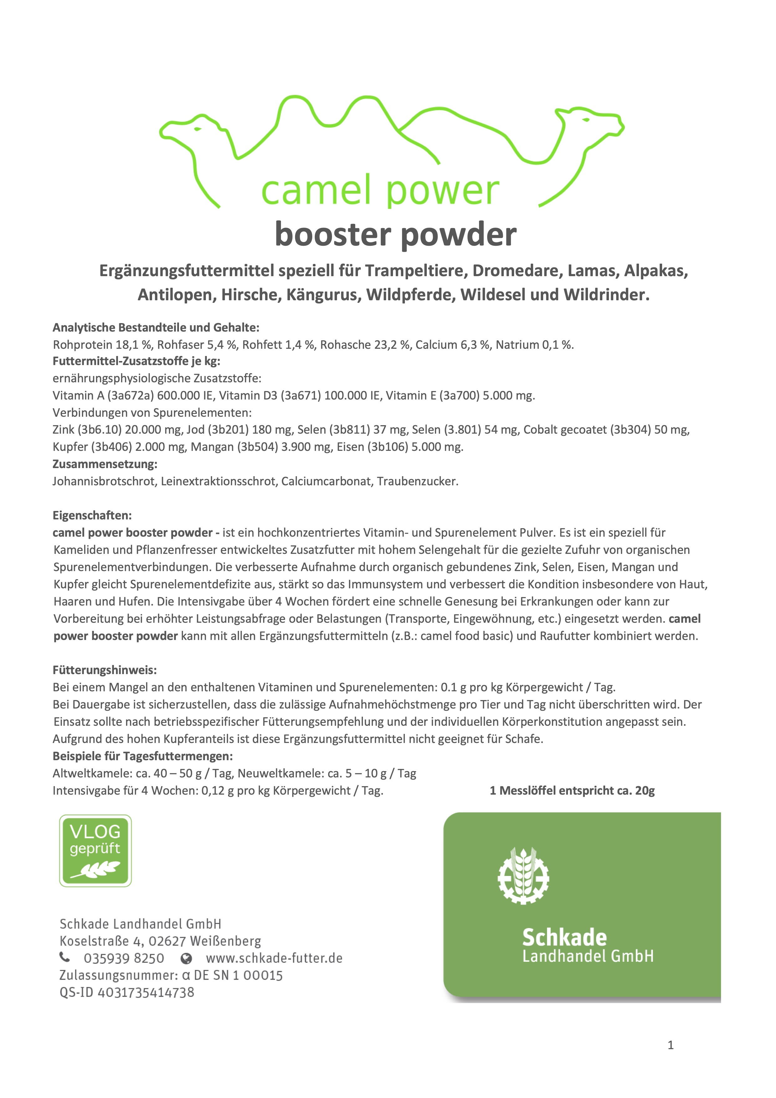 camel power - booster powder